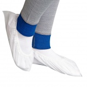 Носки-бахилы XL, белые, спанбонд, в инд. упаковке, 1 пара