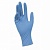 Перчатки нитриловые неопудренные текстурированные на пальцах BENOVY, М, голубые 3г	