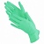Перчатки нитриловые текстурированные на пальцах BENOVY Q, XS, зеленые, 4,0 г, 50 пар в упаковке